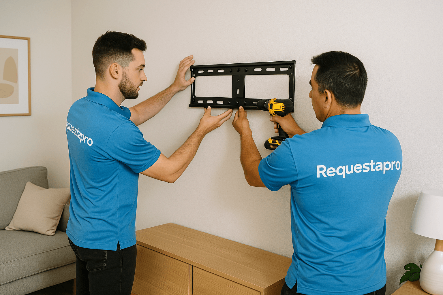Our team working together